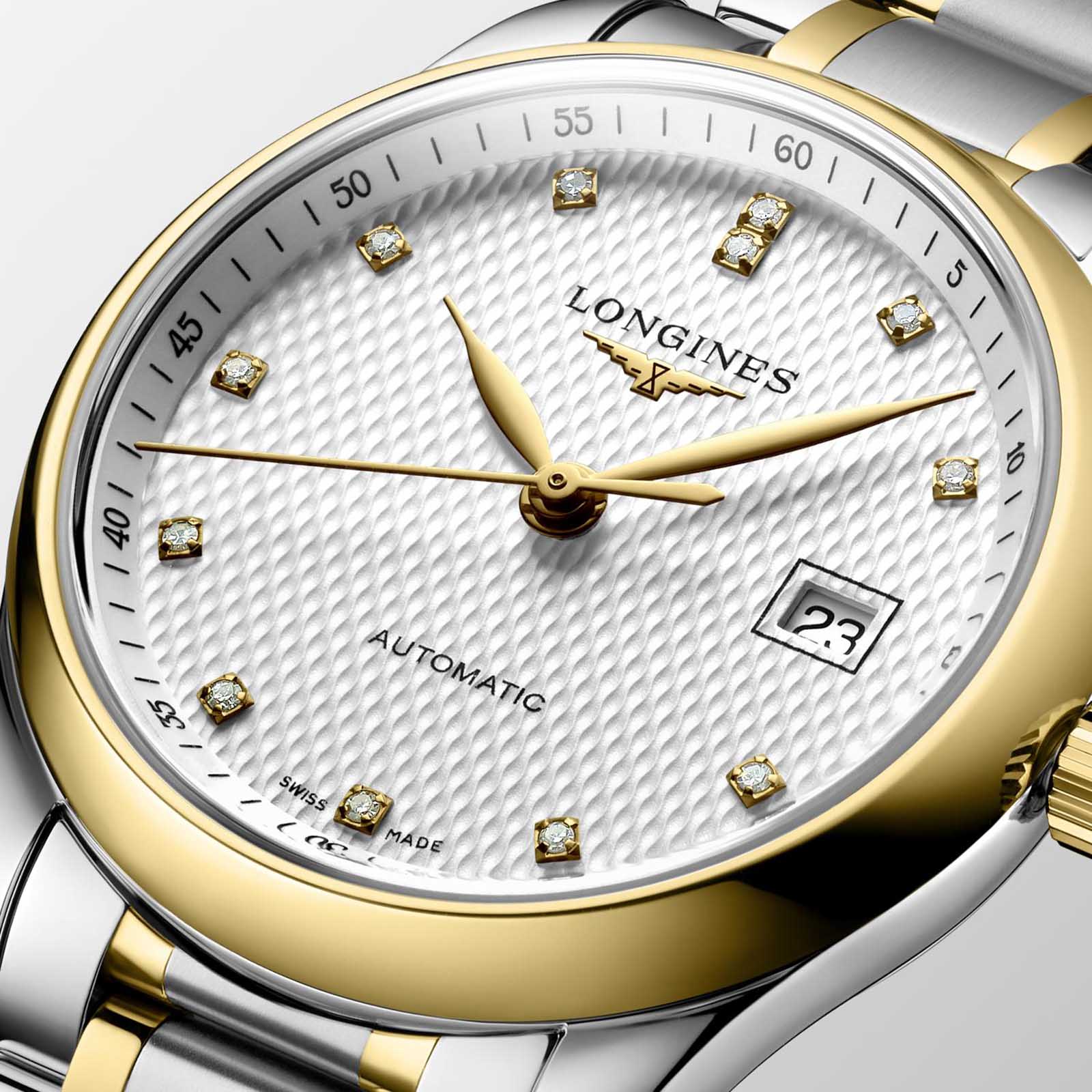Longines Longines Master Collection L2.257.5.77.7 механические женские часы часы крупный план серебристый циферблата